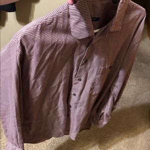 Men's Checkered Shirt - Red